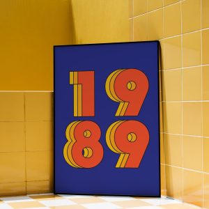 1989 Retro Matte Poster