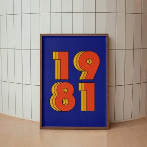 1981 Retro Matte Poster