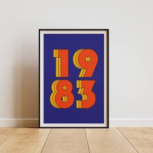 1983 Retro Matte Poster