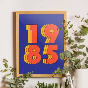 1985 Retro Matte Poster